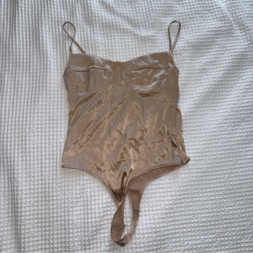 Gold Metallic Bodysuit